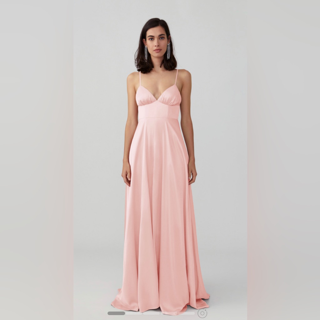Pink Pastel Wedding Guest Gown Size 8